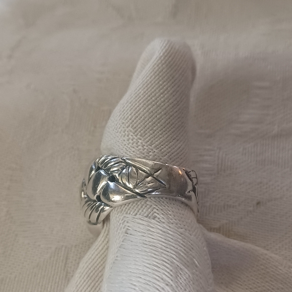 David Yurman Belmont Curb Chain Ring, SS, Size 6 - Picture 6 of 15